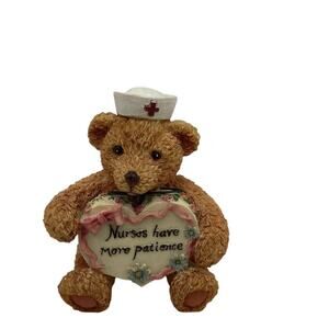Nurse Bear Figurine 4" Multicolor Nursing Appreciation Gift‎